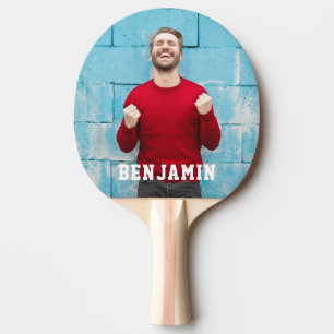 Custom Photo with Name Personalized Ping Pong Paddle