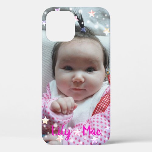 Custom Photo with Star Lights decoration iPhone 12 Pro Case