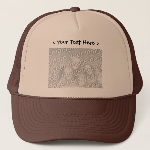 Custom Photo with Text Hat
