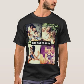 Custom Photo With Text T-shirt by CustomizePersonalize at Zazzle