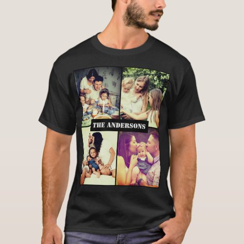 Custom photo with text T_Shirt