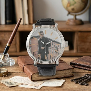 Custom Photo With Wooden Marker Inside Picture Watch