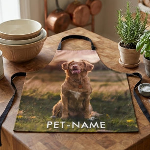 Custom Photo With Your Pet Dog Name Picture On Apron
