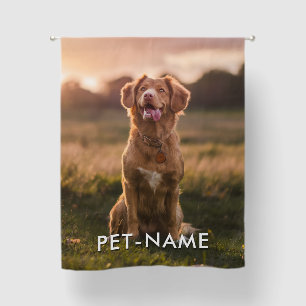 Custom Photo With Your Pet Dog Name Picture On Blackout Curtains