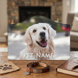 Custom Photo With Your Pet Dog Name Picture On Door Sign