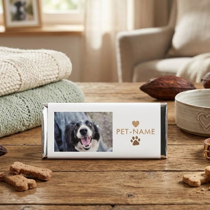 Custom Photo With Your Pet Dog Name Picture On Hershey Bar Favors
