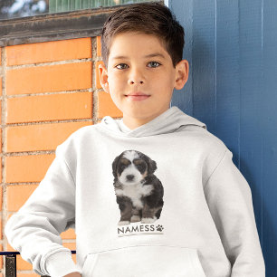 Custom Photo With Your Pet Dog Name Picture On Hoodie