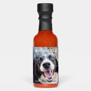 Custom Photo With Your Pet Dog Name Picture On Hot Sauces