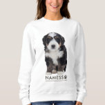 Custom Photo With Your Pet Dog Name Picture On Sweatshirt