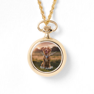 Custom Photo With Your Pet Dog Name Picture On Watch