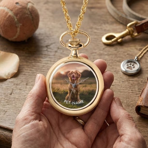 Custom Photo With Your Pet Dog Name Picture On Watch