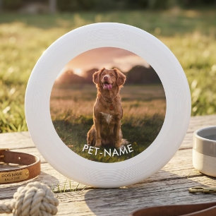 Custom Photo With Your Pet Dog Name Picture On Wham-O Frisbee