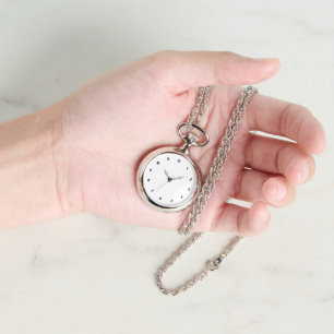 Custom Photo Women's Silver Necklace Watch