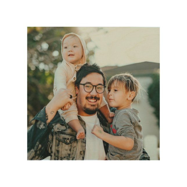 Custom Photo  Wood Wall Art (Front)