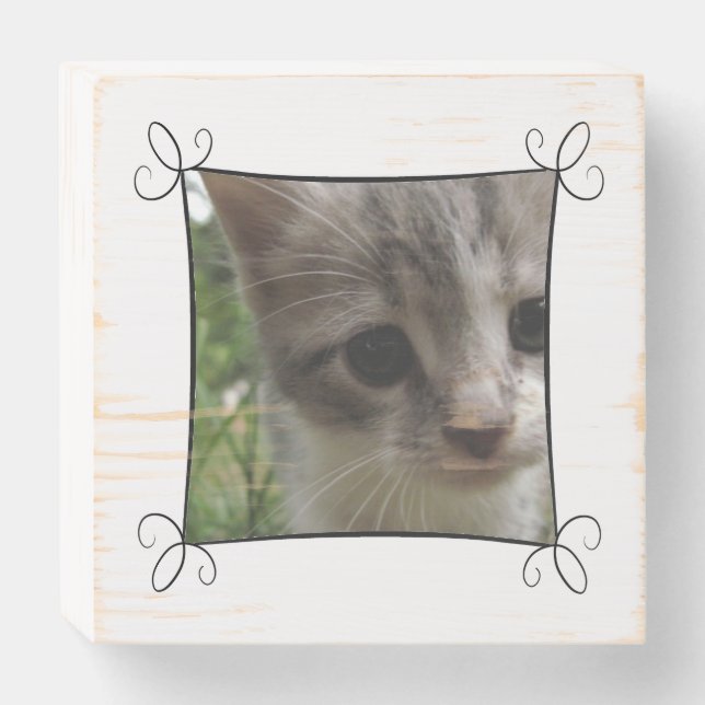 Custom Photo Wooden Box Sign (Front Horizontal)