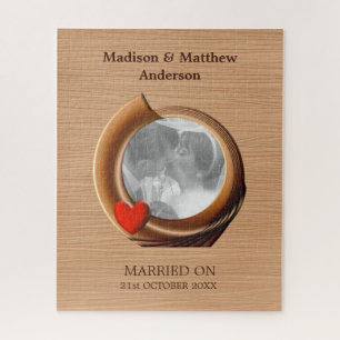 Custom Photo Wooden Frame  Jigsaw Puzzle