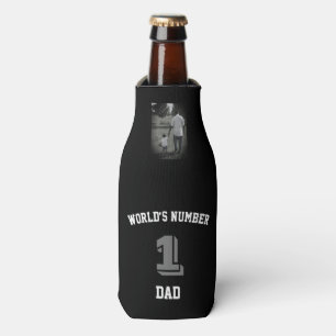 Custom Photo World’s Number One Dad Uncle Bottle Cooler