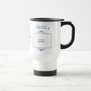 Custom Photo! Worlds Greatest Boston Terrier Travel Mug