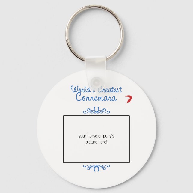 Custom Photo! Worlds Greatest Connemara Keychain (Front)