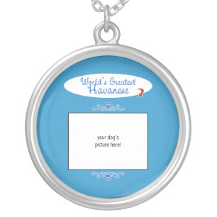 Custom Photo! Worlds Greatest Havanese Silver Plated Necklace