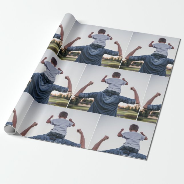 Custom Photo Wrapping Paper, Personalized Wrapping Wrapping Paper (Unrolled)