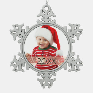 Custom Photo Year Ornament