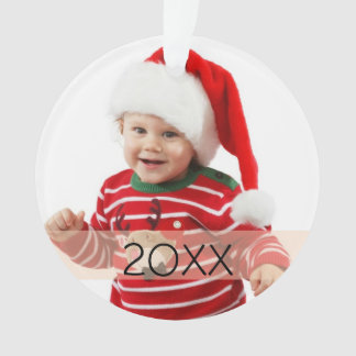 Custom Photo Year Ornament