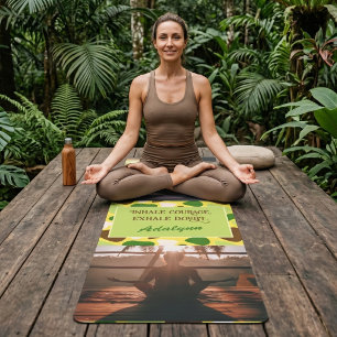 Custom Photo Yoga Lover Teacher Mom Women Gift Mat