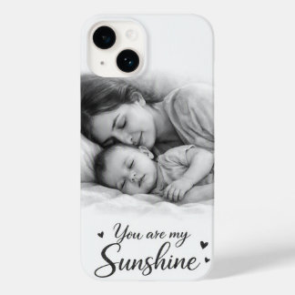 Custom Photo You Are My Sunshine Minimalist Phone Case-Mate iPhone 14 Case