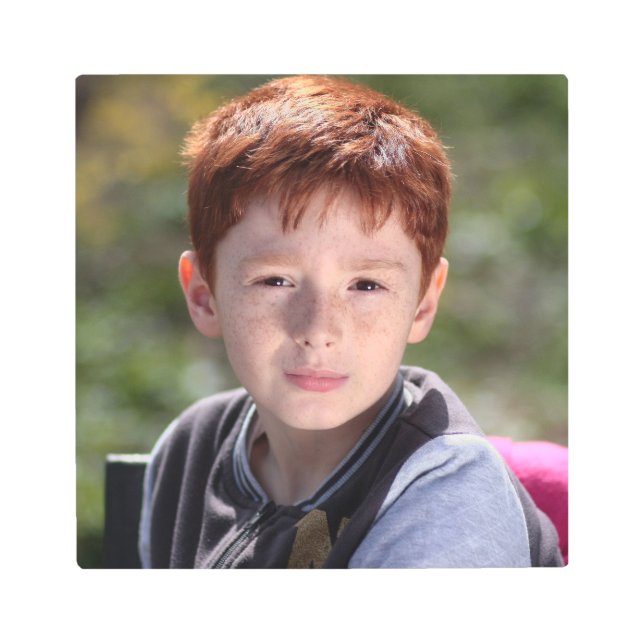 CUSTOM PHOTO YOUR CHILD METAL WALL ART (Front)