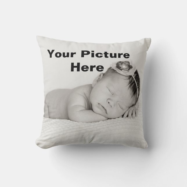 Custom Photo Your Choice Personalized Baby Pillow (Front)