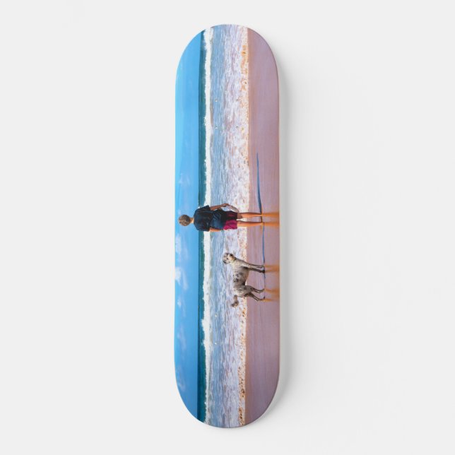 Custom Photo - Your Design - I Love My Pet Skateboard (Front)