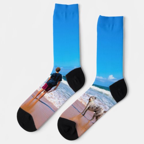 Custom Photo Your Family Socks Pets Photos Gift