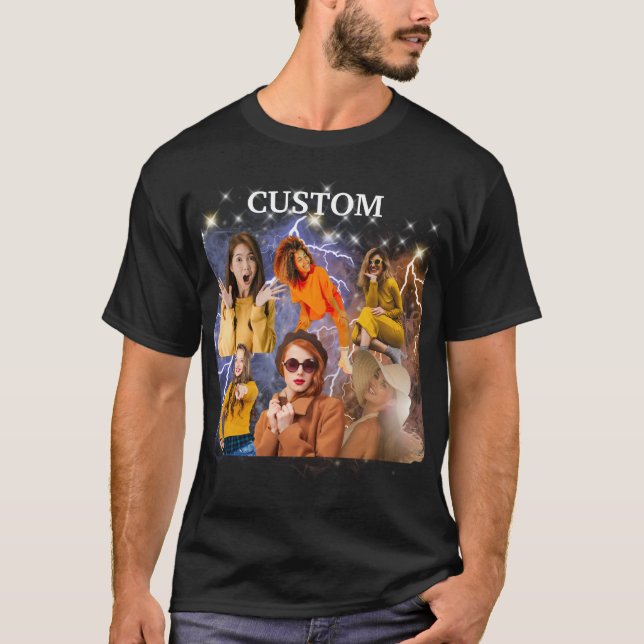 Custom Photo Your Own Bootleg Idea Gift Here       T-Shirt (Front)