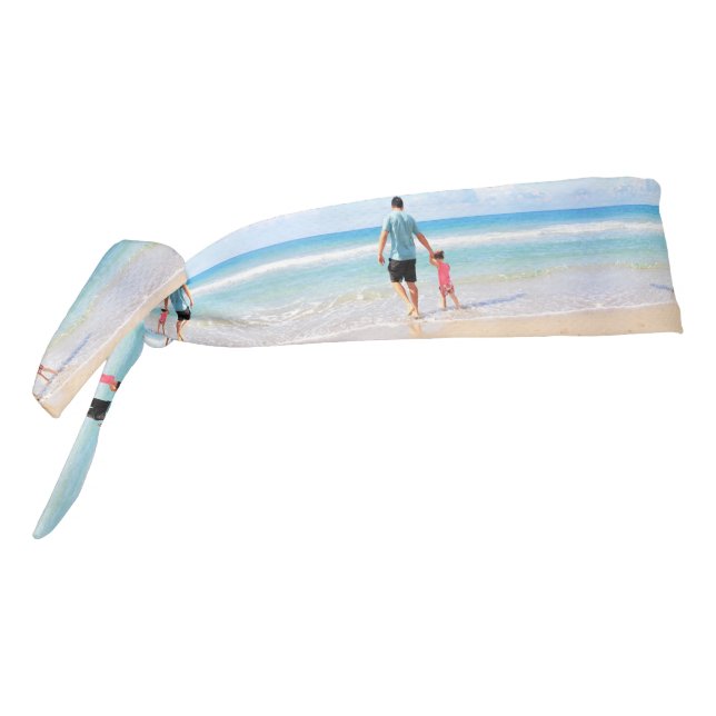 Custom Photo  - Your Own Design - Best DAD Tie Headband (Rotate 270)