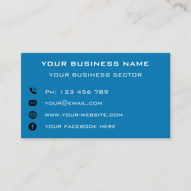 Custom Photo Your Own Design Business Card (Front)
