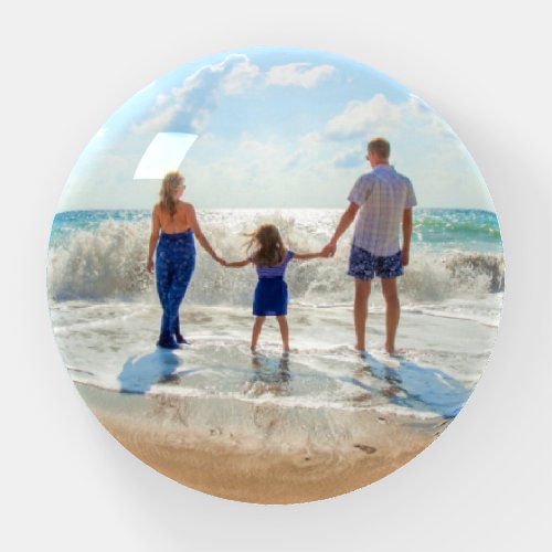 Custom Photo _ Your Own Design _ Family Paperweight
