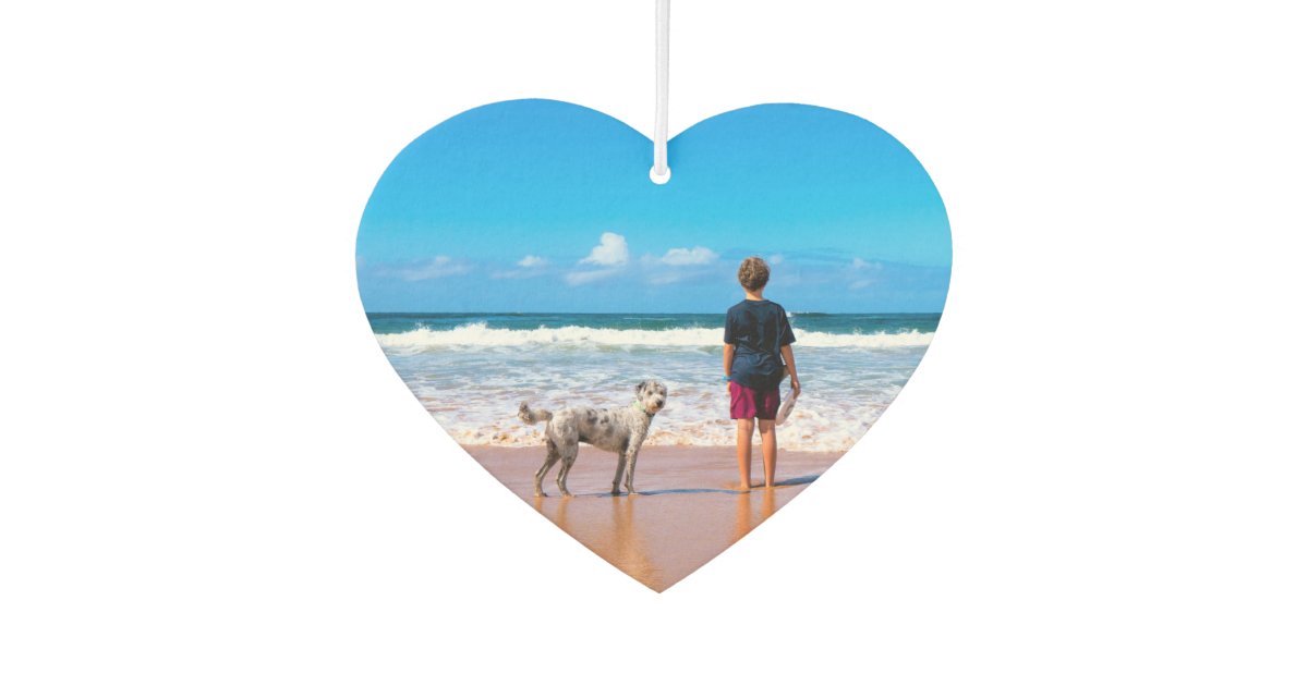 Custom Photo Your Own Design I Love My Pet Air Freshener Zazzle