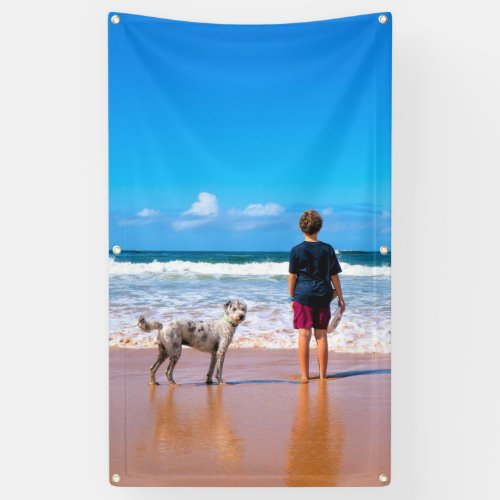 Custom Photo _ Your Own Design _ I Love My Pet  Banner