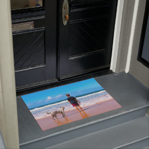 Custom Photo - Your Own Design - I Love My Pet Doormat