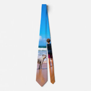 Custom Photo - Your Own Design - I Love My Pet  Neck Tie