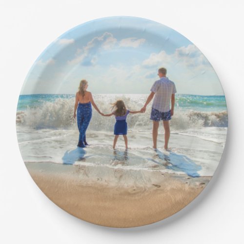 Custom Photo _ Your Own Design _ Summer _ Family Paper Plates