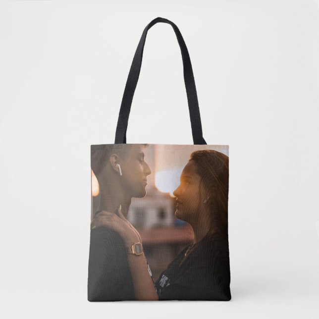 Custom Photo | Your Own Double-Sided Design Tote Bag (Front)