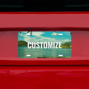 Custom Photo Your Text License Plate