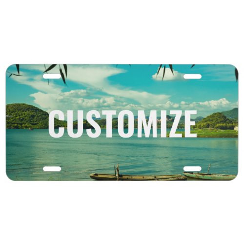 Custom Photo Your Text License Plate