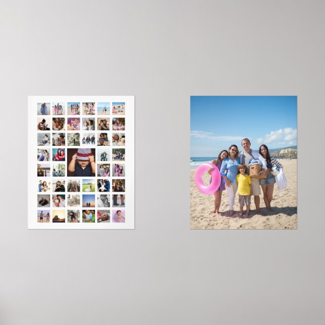 Custom Photograph Collage  Wall Art Sets (Front)