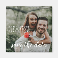 custom photograph creative save the date