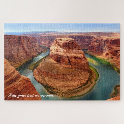 Custom photograph Horseshoe Bend Grand Canyon Jigsaw Puzzle