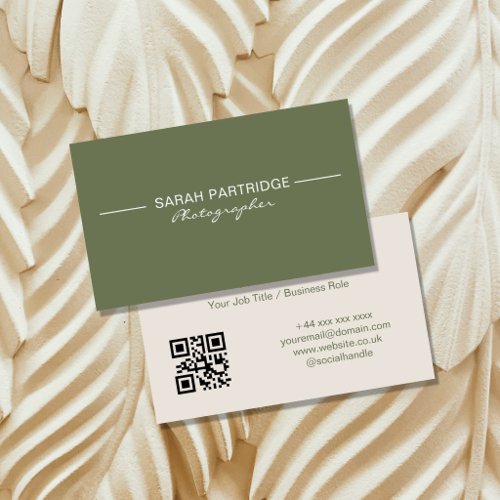 Custom Photographer Business Cards | Professional