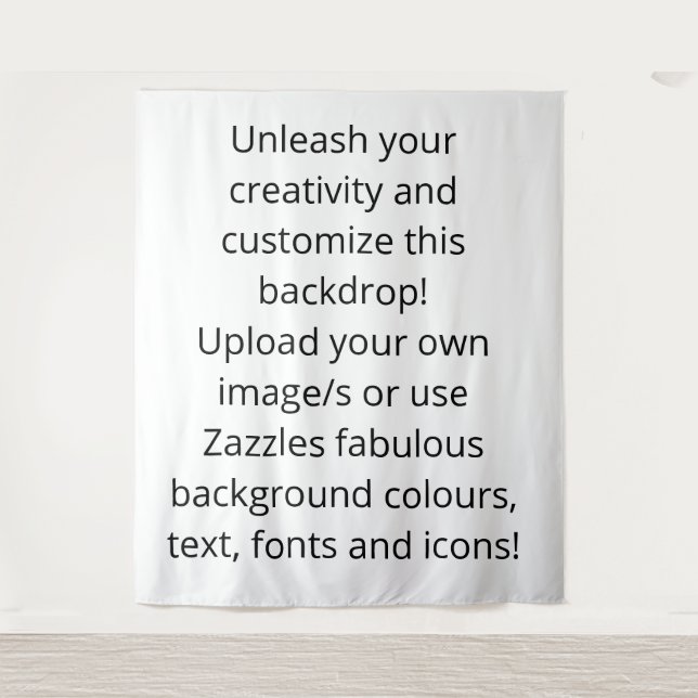 Custom Photographic Wedding or Baby Backdrop  (Front)